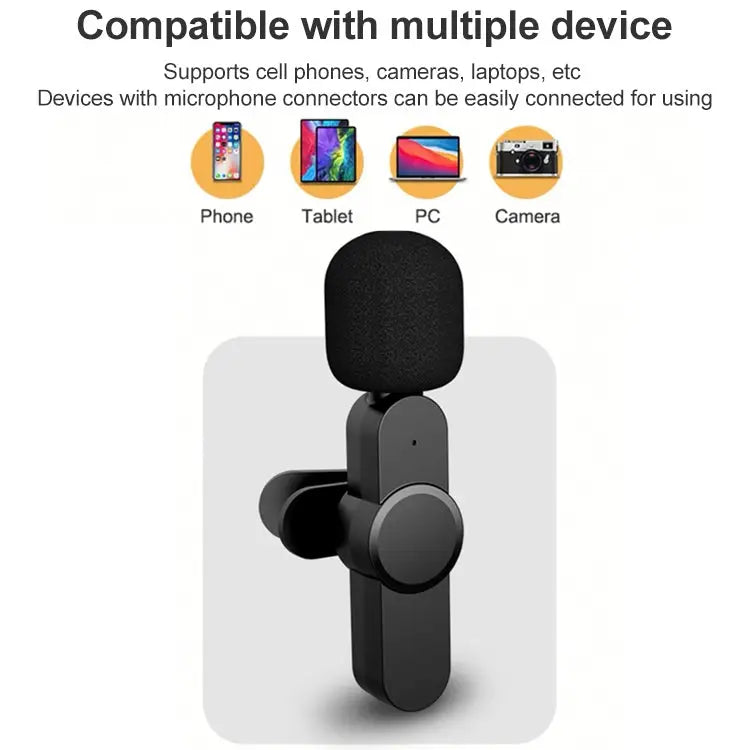 8 Pin Interface Live Broadcast Wireless Lavalier Microphone - 8 Pin