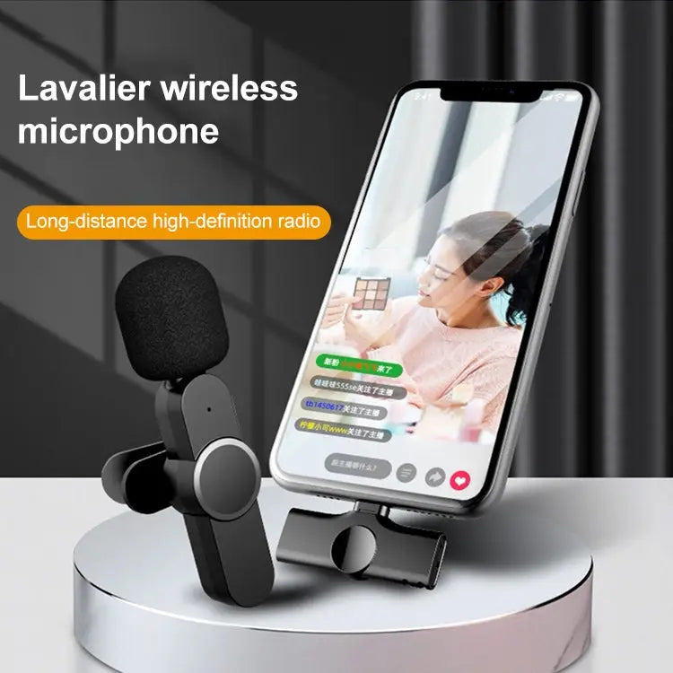 8 Pin Interface Live Broadcast Wireless Lavalier Microphone - 8 Pin