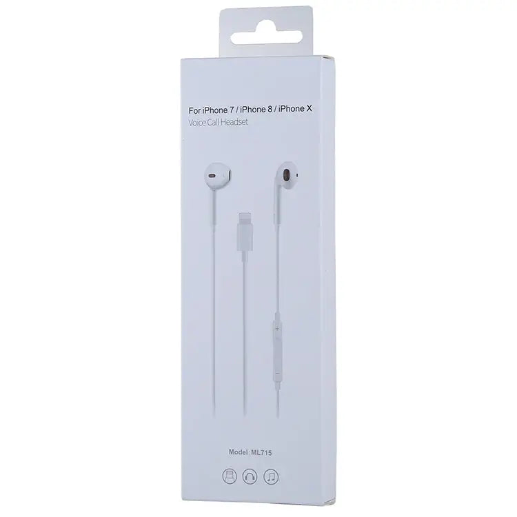 8 Pin Interface Wired Earphone Does Not Support Calls Cable Length: 1.2m - Support Music