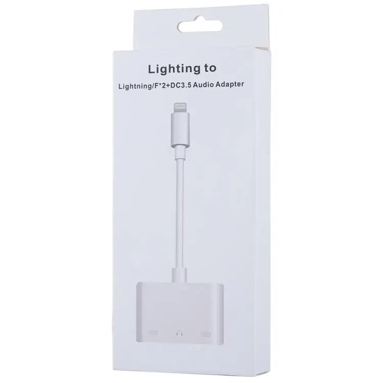 8 Pin Male to Dual 8 Pin Female & 3.5mm Female Audio Adapter