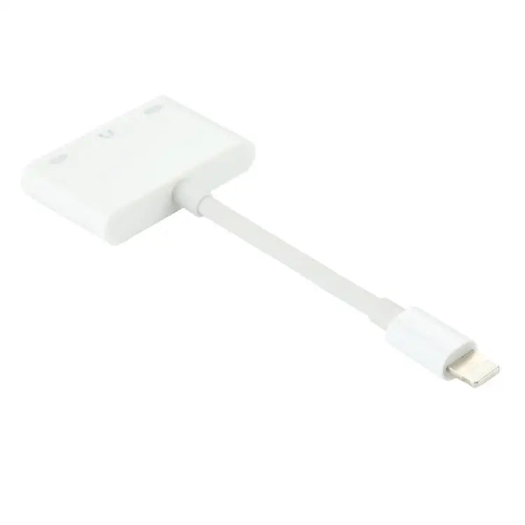 8 Pin Male to Dual 8 Pin Female & 3.5mm Female Audio Adapter