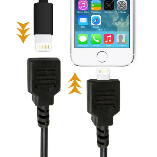 8 Pin Male to Female 22 Core Extension Cable Cable Length: 1m - Black