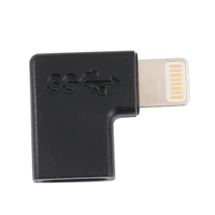 8 Pin Male to USB-C / Type-C Female Elbow Charging Adapter 8 Pin Male to USB-C / Type-C Female - 8 Pin Male to USB-C