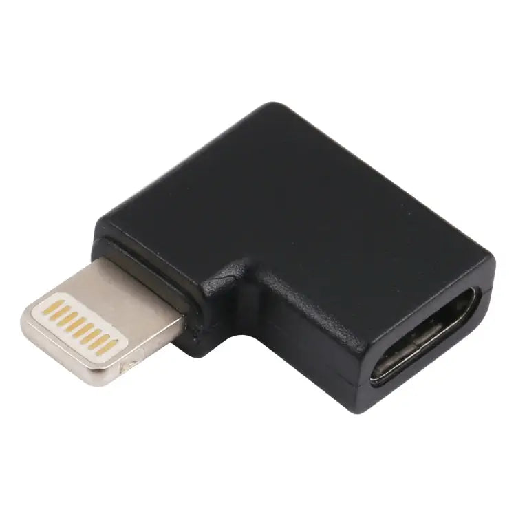 8 Pin Male to USB-C / Type-C Female Elbow Charging Adapter 8 Pin Male to USB-C / Type-C Female - 8 Pin Male to USB-C