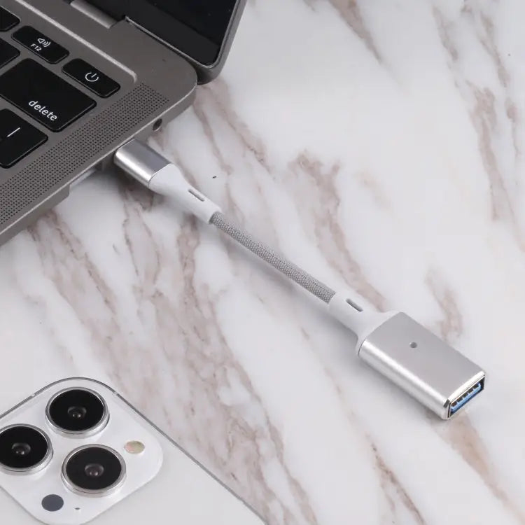 8 Pin Male to USB Female OTG Camera Adapter Compatible with IOS 13 or Above