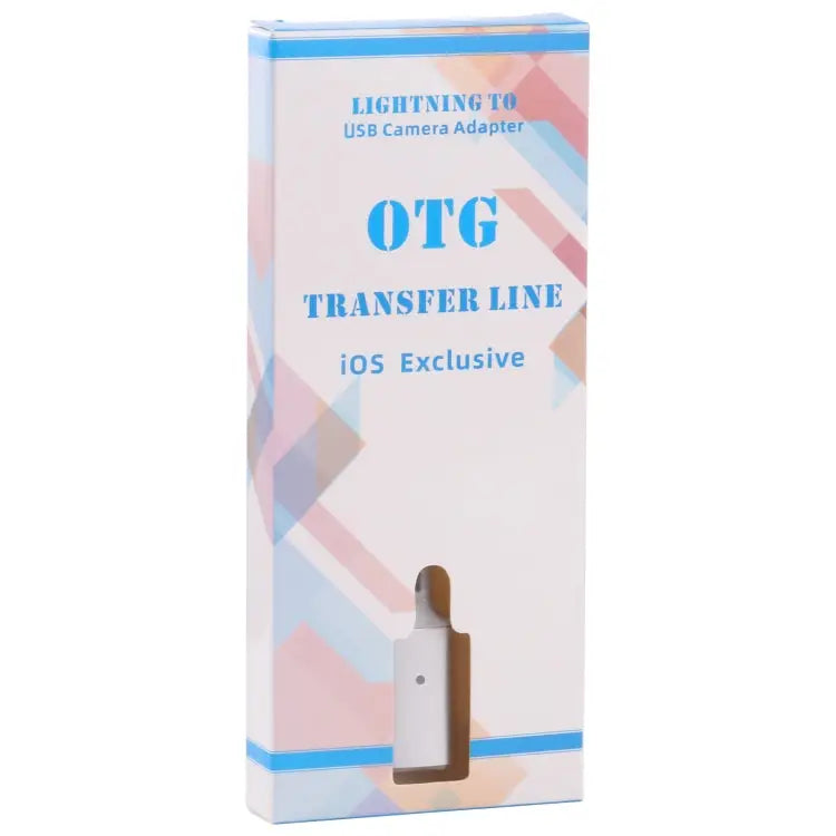 8 Pin Male to USB Female OTG Camera Adapter Compatible with IOS 13 or Above
