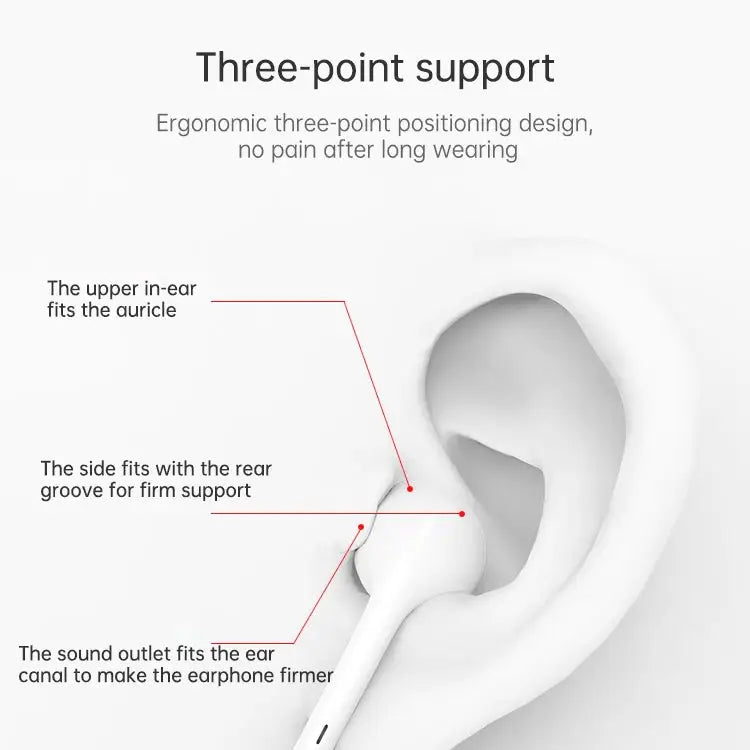 8 Pin Plug Wired Earphone Support Calls and Music Cable Lengrh: 1.2m - Support Music And Calls