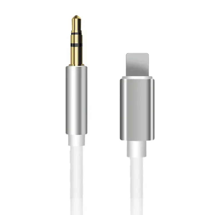 8 Pin to 3.5mm AUX Audio Adapter Cable Length: 1m - White