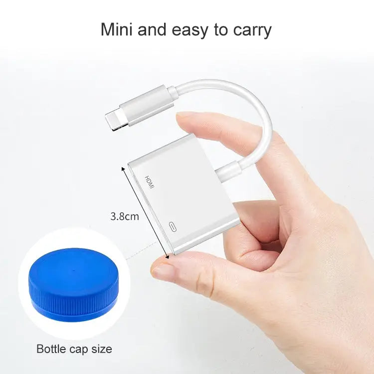 8 Pin to HDMI HDTV Projector Video Adapter Cable for iPhone - For iPhone 8 Pin