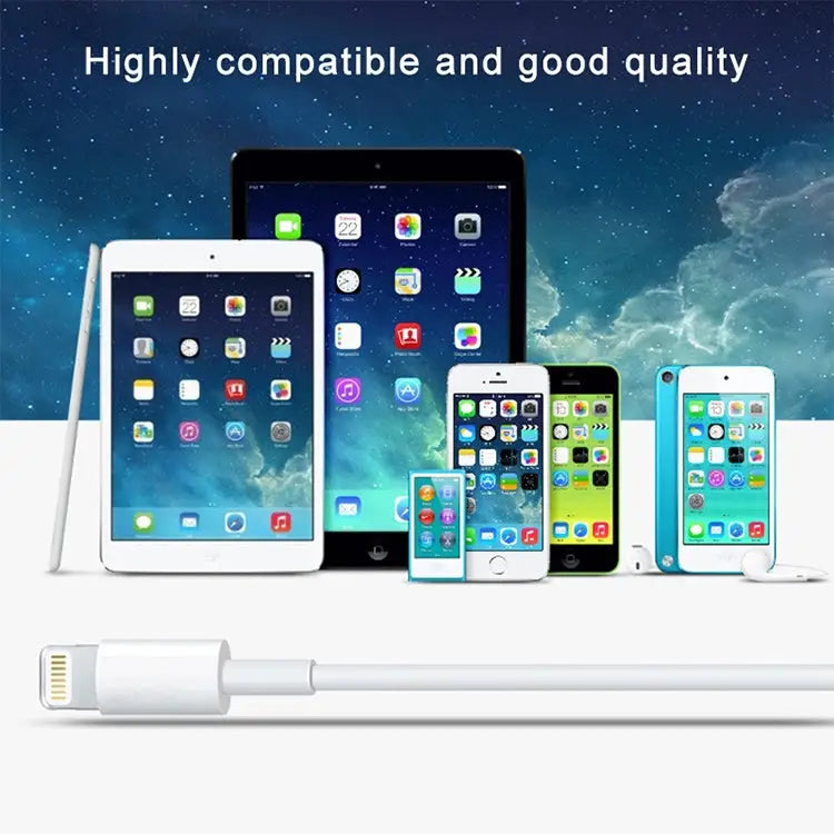 8 Pin to USB 2.0 Sync Data / Charging Cable Cable Length: 1m