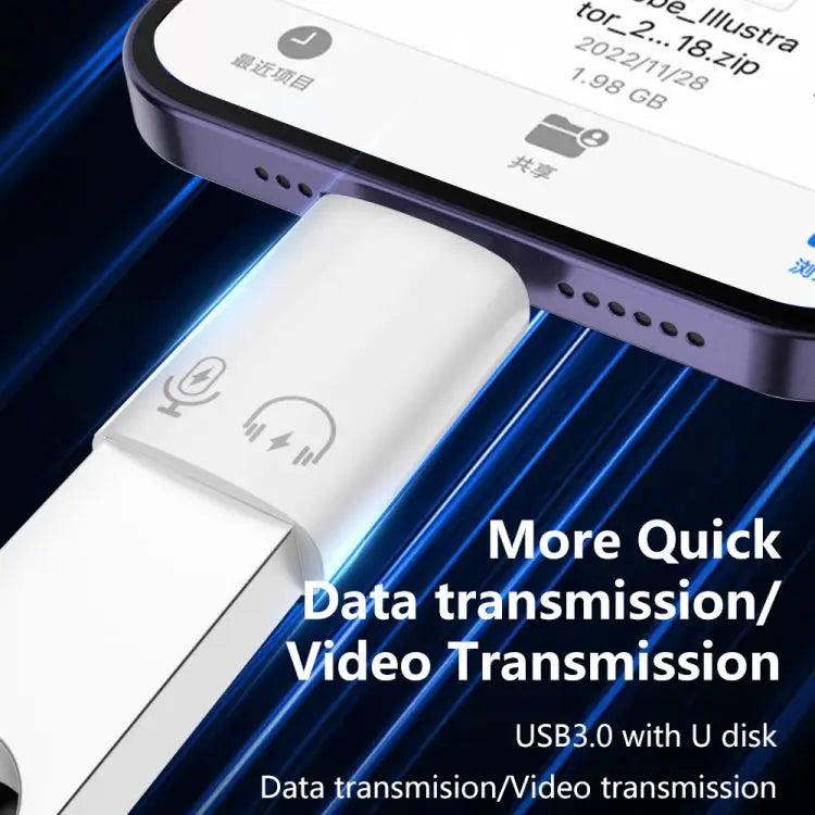 8 Pin to USB 3.0 OTG Adapter 8 Pin to USB 3.0 - 8 Pin to USB 3.0 - Apple Accessories