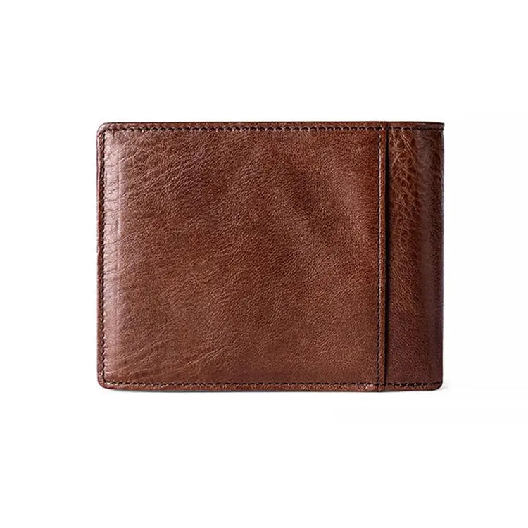 8016 Retro Cowhide Leather Multiple Card Slots Wallet for Men with Removable Card Holder 8016 - 8016