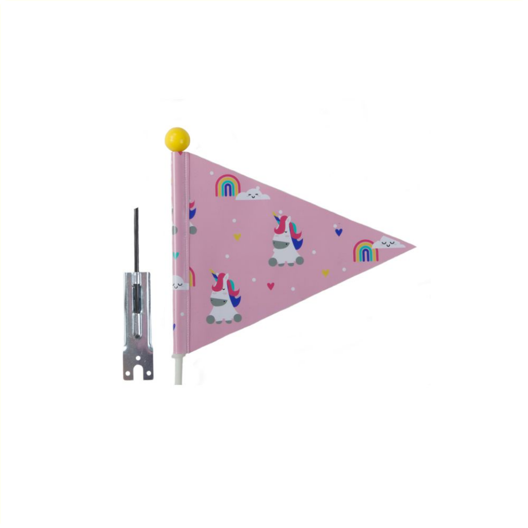 RA0502A PexKids fietsvlag Unicorn