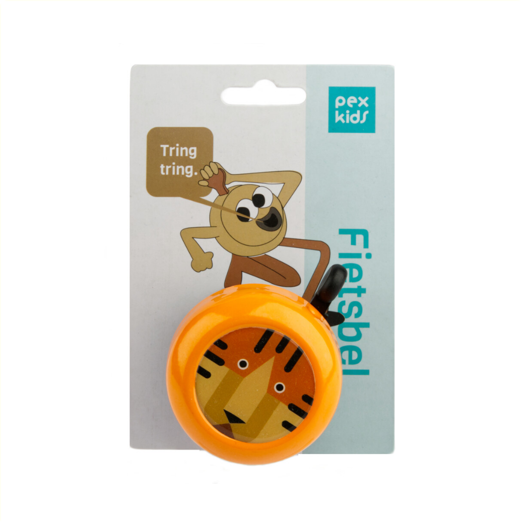 BH0902A PexKids fietsbel tijger