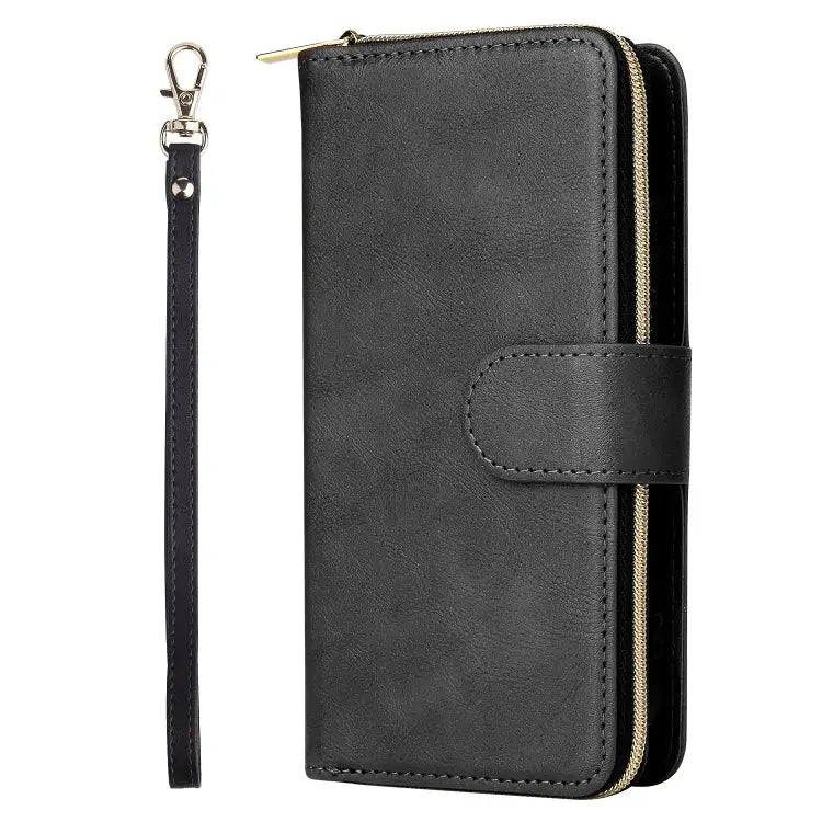 9 Card Slots Zipper Wallet Bag Leather Phone Case For iPhone 14 For iPhone 14 Plus For iPhone 14 Pro For iPhone 14 Pro