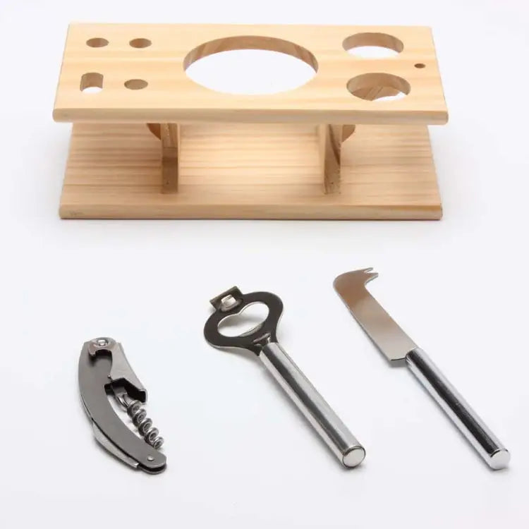 9 in 1 Stainless Steel Cocktail Shaker Tools Set with Wooden Mount Capacity: 350ml 350ml - 350ml