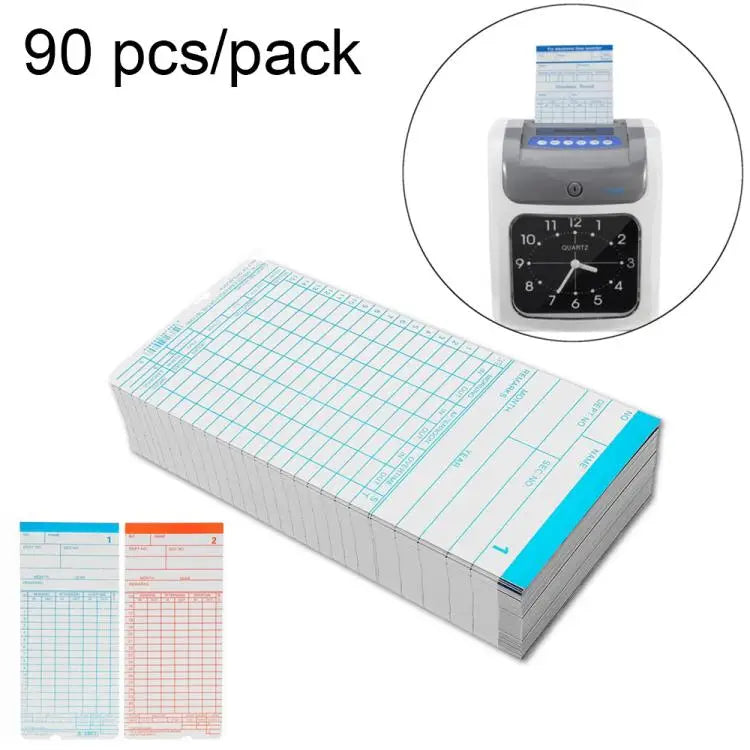 90 PCS Paper Time Card - Paper Time Card