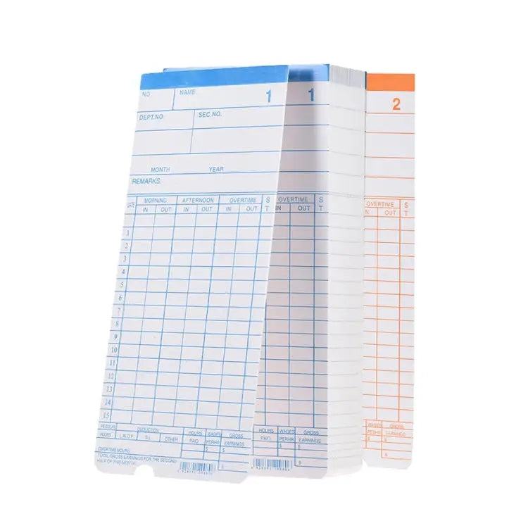 90 PCS Paper Time Card - Paper Time Card
