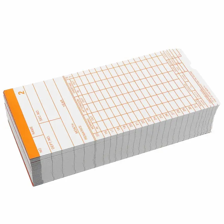90 PCS Paper Time Card - Paper Time Card