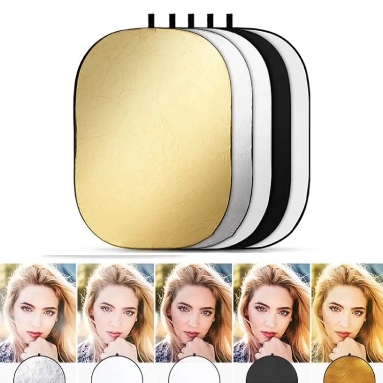 90 x 120cm 5-in-1 Silver / Soft / Gold / White / Black Folding Photo Studio Reflector Board 5 in 1 90 x 120cm - 5 in 1