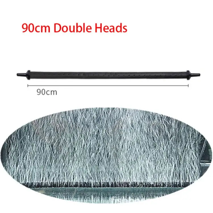 90cm Double Heads Aquarium Pump Bubble Bar Hose Aquarium Accessories Air Oxygen Strip Diffuser for Aquariums and Fish