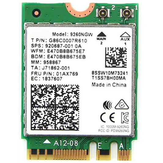 9260NGW Brand New for Intel Dual Band Wireless-AC 9260AC Bluetooth 5.0 5G 1730Mbps Wifi Network Card PK 8265 / 7260