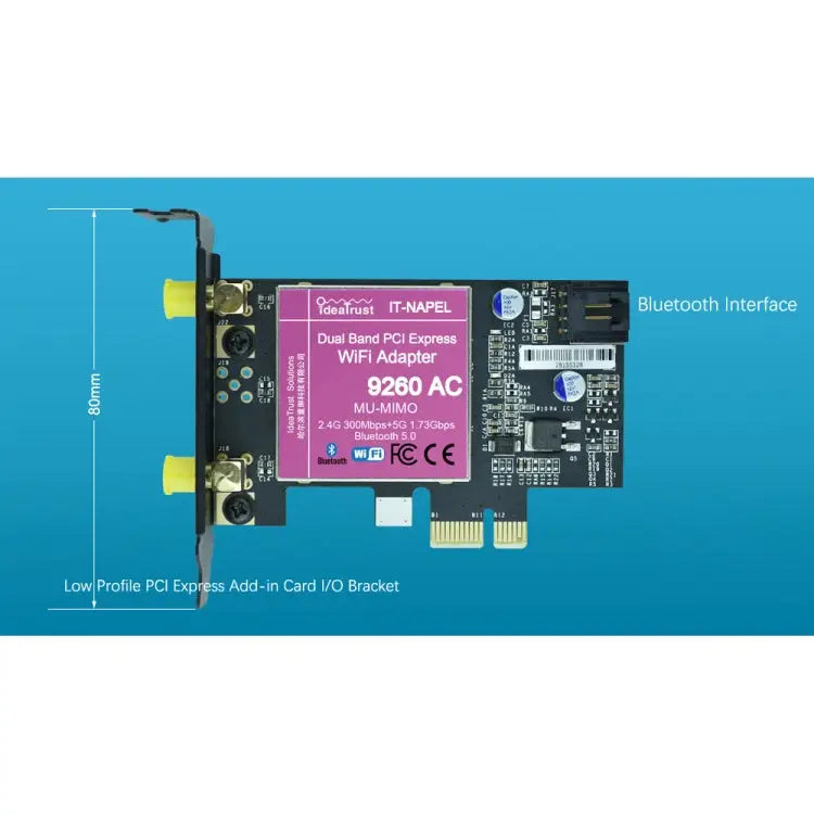 9260NGW Brand New for Intel Dual Band Wireless-AC 9260AC Bluetooth 5.0 5G 1730Mbps Wifi Network Card PK 8265 / 7260