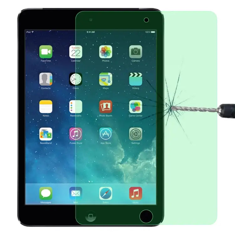 9H 2.5D Eye Protection Green Light Explosion-proof Tempered Glass Film For iPad 9.7 2018 For iPad 10.2 For iPad Mini 3