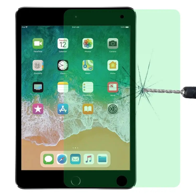 9H 2.5D Eye Protection Green Light Explosion-proof Tempered Glass Film For iPad 9.7 2018 For iPad 10.2 For iPad Mini 3