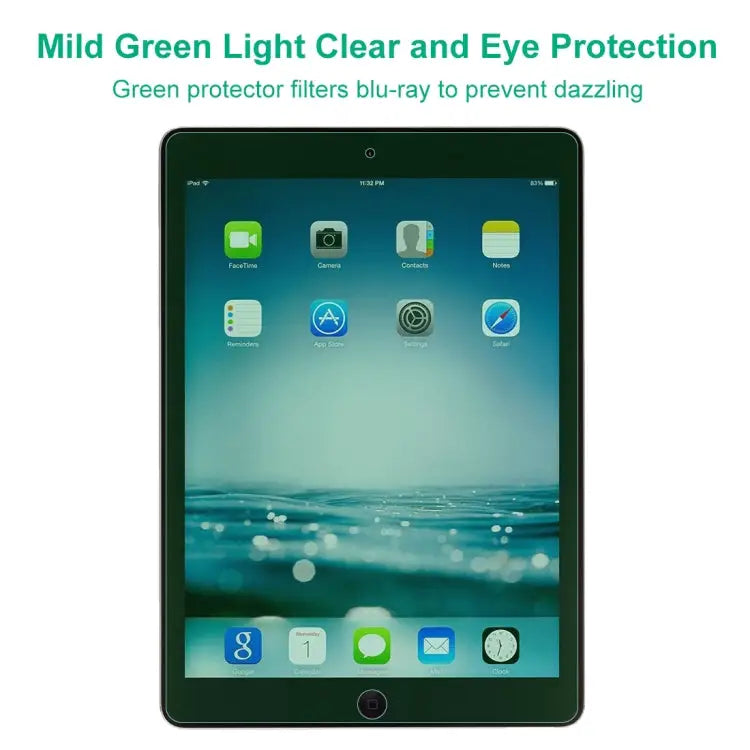 9H 2.5D Eye Protection Green Light Explosion-proof Tempered Glass Film For iPad 9.7 2018 For iPad 10.2 For iPad Mini 3