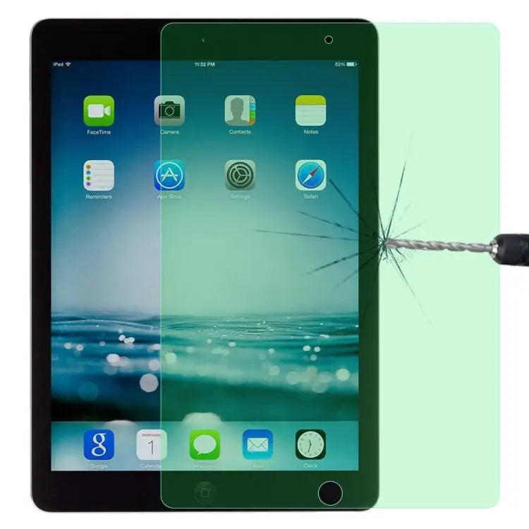 9H 2.5D Eye Protection Green Light Explosion-proof Tempered Glass Film For iPad 9.7 2018 For iPad 10.2 For iPad Mini 3