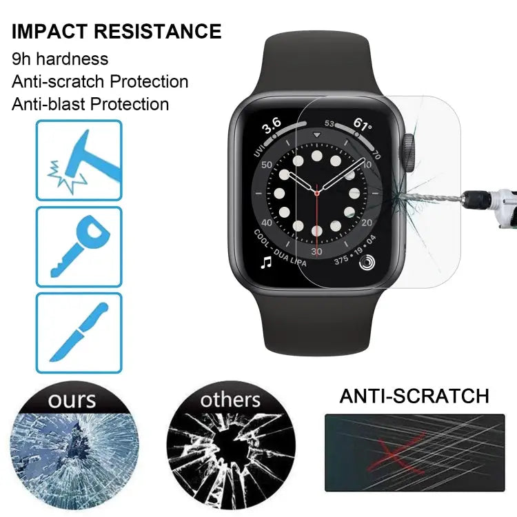 9H 2.5D Tempered Glass Film for Apple Watch Series 5 / 4 44mm For Series 4 44mm(1 PC) - For Series 4 44mm(1 PC)