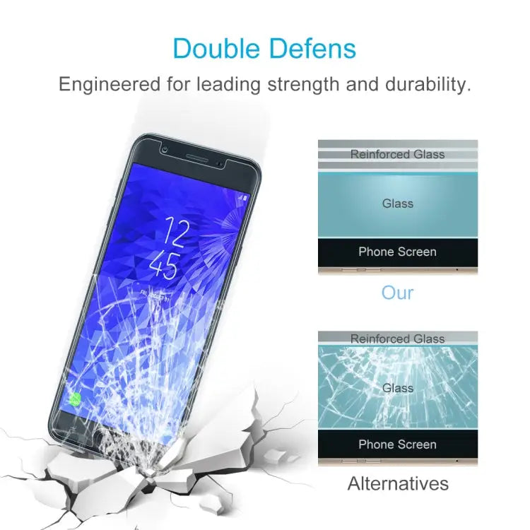 9H 2.5D Tempered Glass Film for Galaxy J7 (2018) For Galaxy J7 (2018) - For Galaxy J7 (2018)
