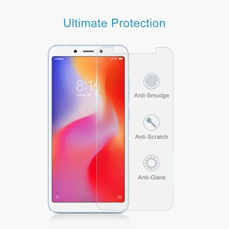9H 2.5D Tempered Glass Film for Xiaomi Redmi 6A - For 6A (1 PCS)