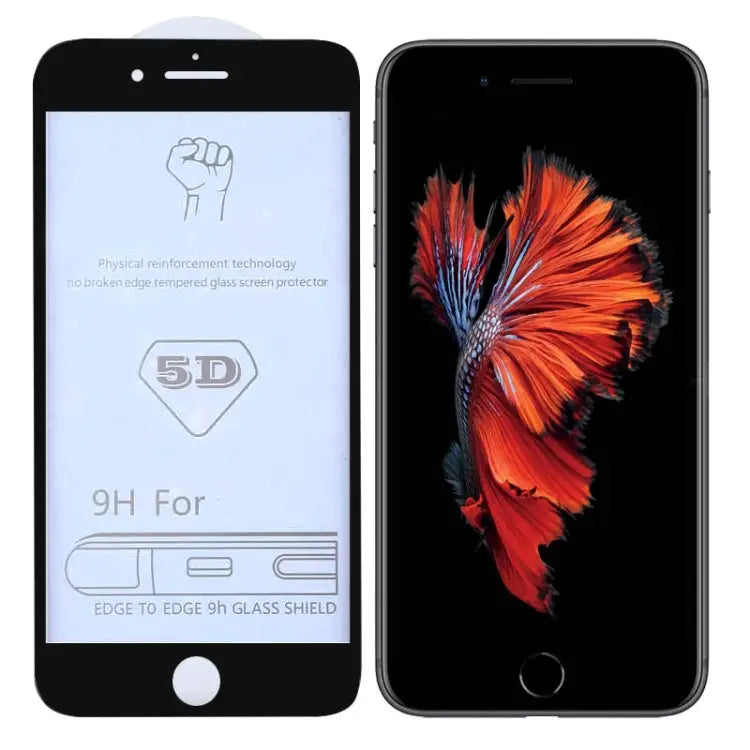 9H 5D Full Glue Full Screen Tempered Glass Film for iPhone 6 / 6s - For iPhone 6 / 6s (1 PC)