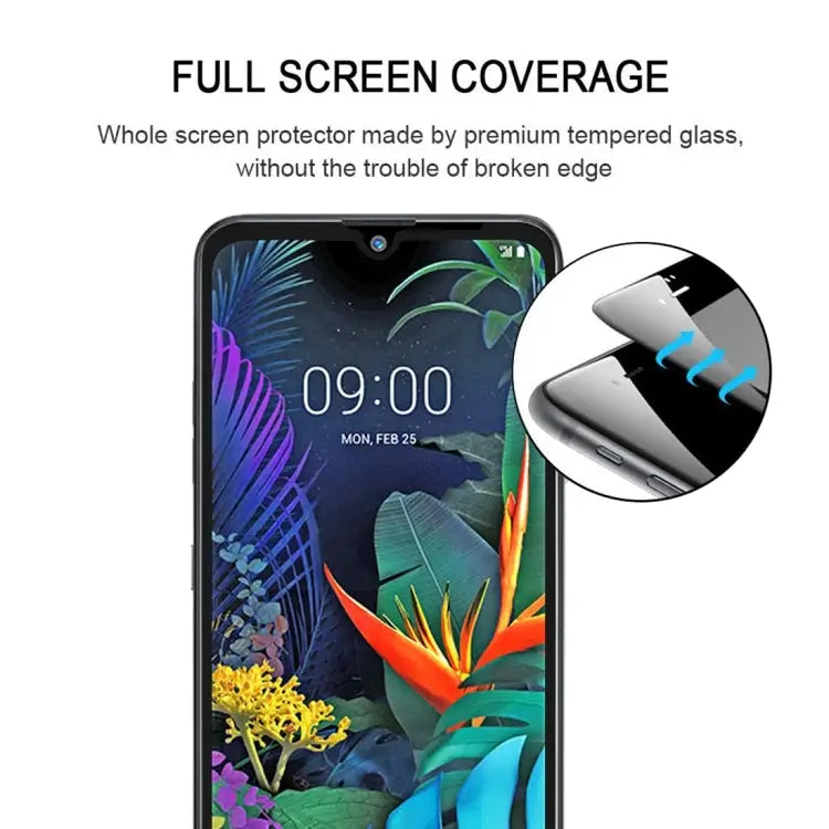 9H Full Screen Tempered Glass Film for LG X6 (2019) / Q60 / K50 For LG X6 (2019) / Q60 / K50 (1 PCS) - For LG X6 (2019)
