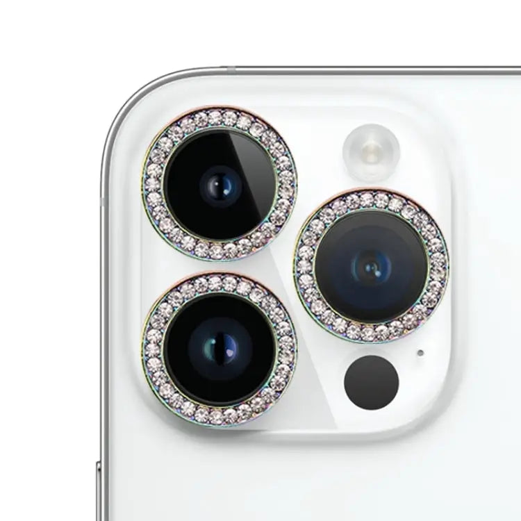 9H Point Drill Camera Lens Protector Ring For iPhone 15 Pro Max / 15 Pro For iPhone 15 / 15 Plus - For iPhone 15 Pro