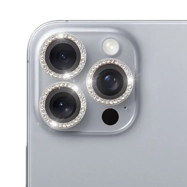 9H Point Drill Camera Lens Protector Ring For iPhone 16 Pro / 16 Pro Max - For iPhone 16 Pro / 16 Pro Max / Titanium