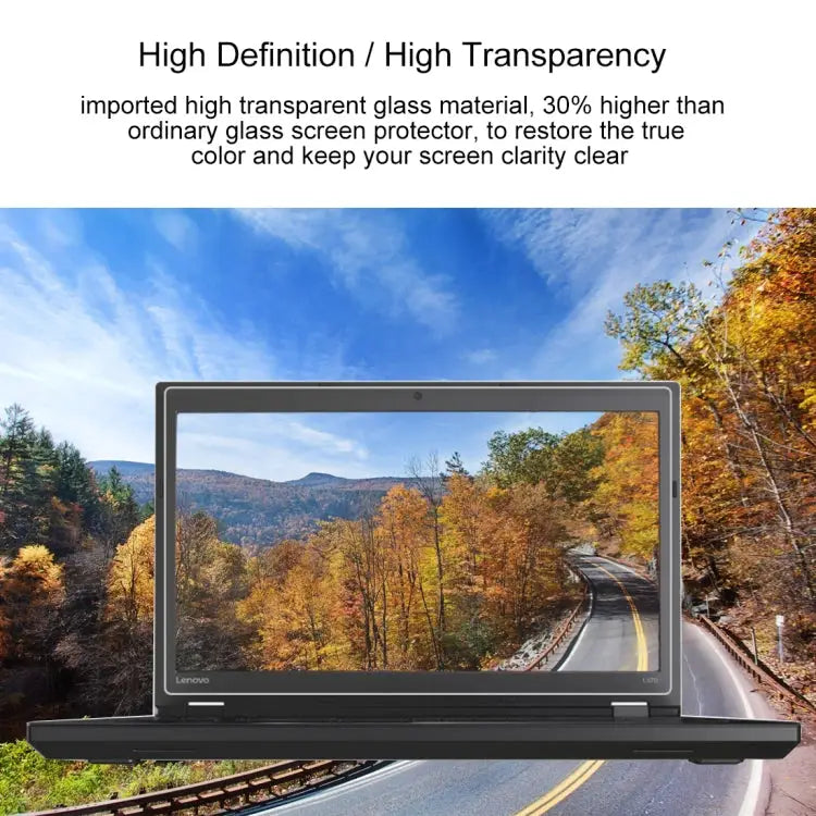 9H Surface Hardness Full Screen Tempered Glass Film for Lenovo ThinkPad L570 15.6 inch Lenovo L570 - Lenovo L570