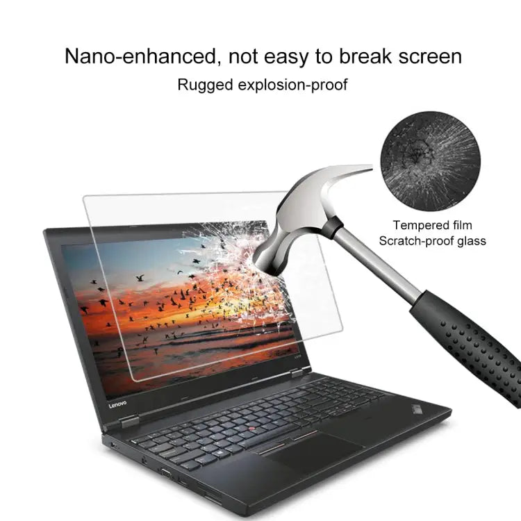 9H Surface Hardness Full Screen Tempered Glass Film for Lenovo ThinkPad L570 15.6 inch Lenovo L570 - Lenovo L570
