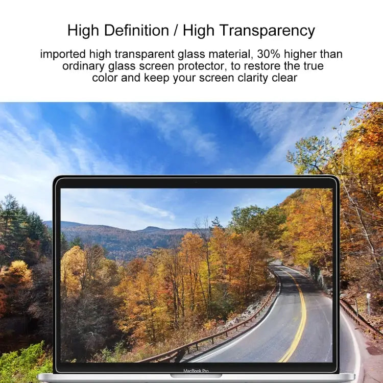 9H Surface Hardness HD Explosion-proof Tempered Glass Film for MacBook Pro 15.4 inch (A1286) For MacBook Pro 15.4 inch
