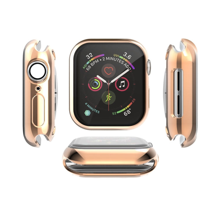 Full Coverage Plating TPU Case For Apple Watch Series 6 / 5 / 4 / Watch SE 40mm