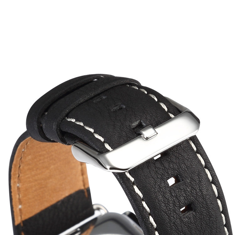 Denior Environmental Luxury Car Watch Leather Watch Band for Apple Watch Ultra 49mm&Watch Ultra 2 49mm / Series 10 46mm / 9&8&7 45mm / SE 3&SE 2&6&SE&5&4 44mm / 3&2&1 42mm