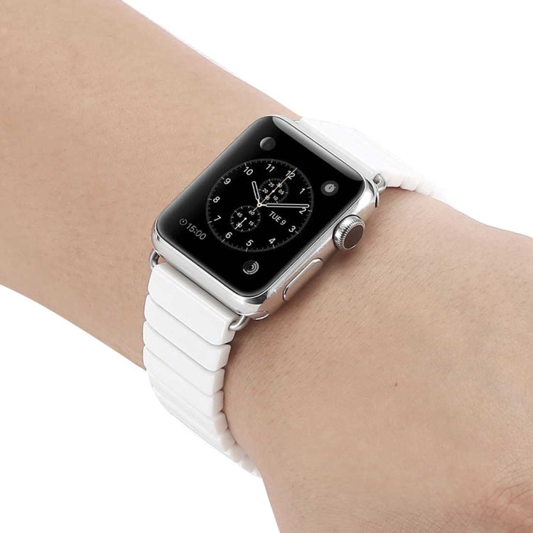 For Apple Watch Ultra 49mm&Watch Ultra 2 49mm / Series 10 46mm / 9&8&7 45mm / SE 3&SE 2&6&SE&5&4 44mm / 3&2&1 42mm Delicate Ceramics Wrist Watch Band, 42mm