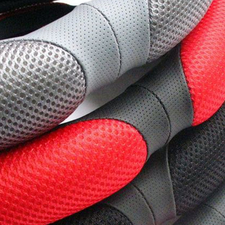 Sandwich Steering Wheel Cover, Grey and white glue#38cm, Beige and white glue#38cm, Red and white glue#38cm, Black and white glue#38cm