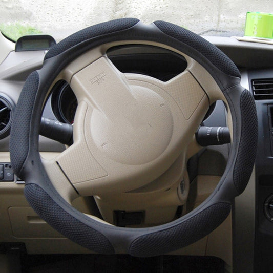 Sandwich Steering Wheel Cover, Grey and white glue#38cm, Beige and white glue#38cm, Red and white glue#38cm, Black and white glue#38cm