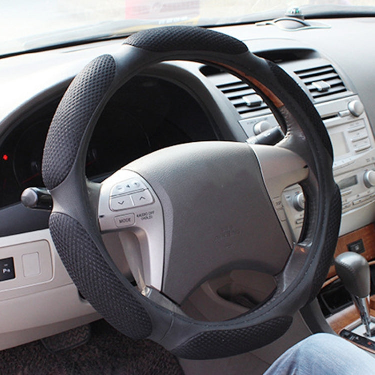 Sandwich Steering Wheel Cover, Grey and white glue#38cm, Beige and white glue#38cm, Red and white glue#38cm, Black and white glue#38cm