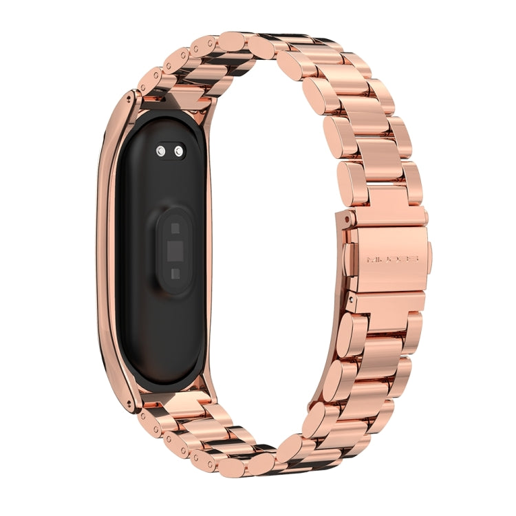 Mijobs Stainless Steel Metal Watch Band for Xiaomi Mi Band 3 & 4 & 5 & 6