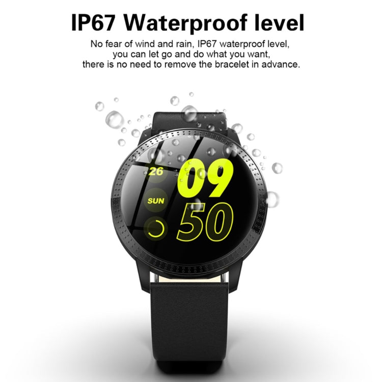 CF18 1.22 inch Color Screen IPX67 Waterproof Bluetooth Smartwatch, Support Call Reminder/ Heart Rate Monitoring /Blood Pressure Monitoring/ Sleep Monitoring