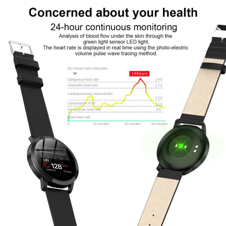 CF18 1.22 inch Color Screen IPX67 Waterproof Bluetooth Smartwatch, Support Call Reminder/ Heart Rate Monitoring /Blood Pressure Monitoring/ Sleep Monitoring